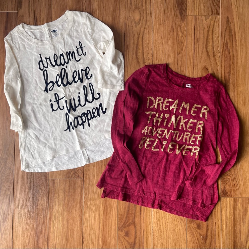 EPIC THREADS - Girls Tee** and old navy tee